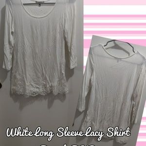 Long Sleeve White Top